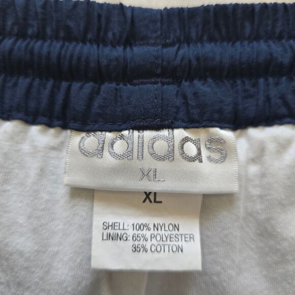 Vintage Adidas Nylon Track Jogger Navy Blue -Mens XL 90s Retro Sports Street - Picture 6 of 9